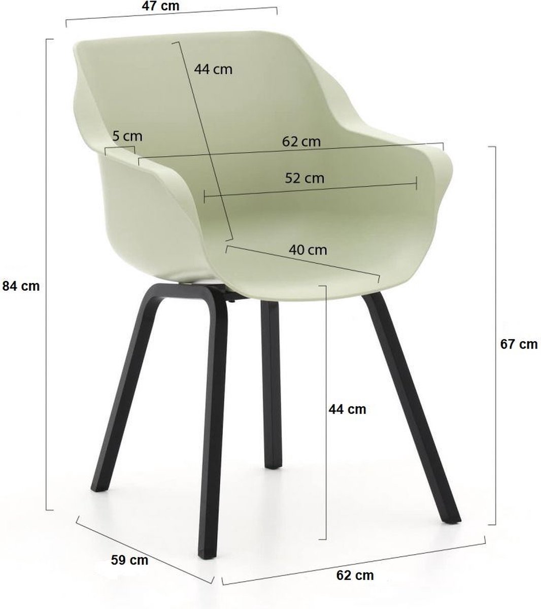 Hartman Sophie Element fauteuil dining coque - French Green