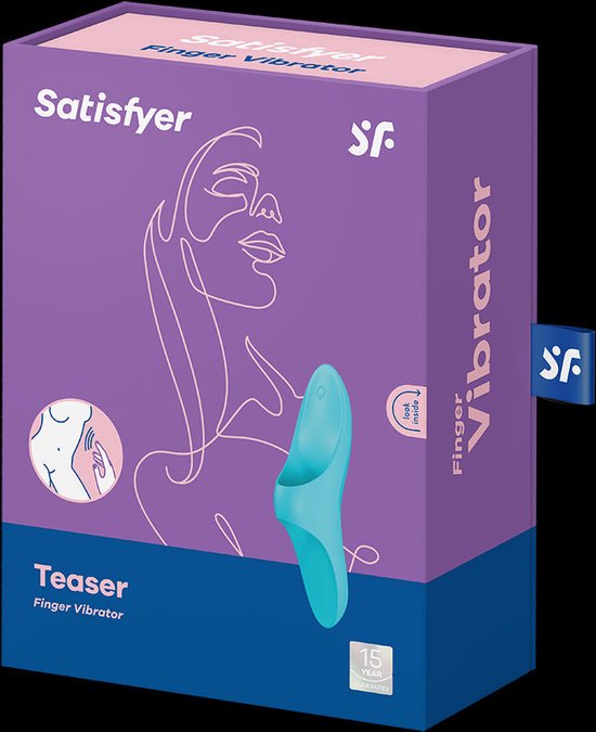 Doigt Vibromasseur Teaser Satisfyer Blauw