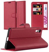 Cadorabo Hoesje voor Sony Xperia XZ / XZs in KARMIJN ROOD - Beschermhoes met magnetische sluiting, standfunctie en kaartvakje Book Case Cover Etui
