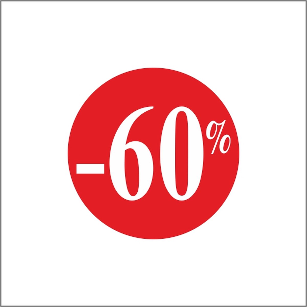 Autocollants Ronds "50% De Réduction" 3/4 De Pouce - Lot Pour Soldes Et Promotions