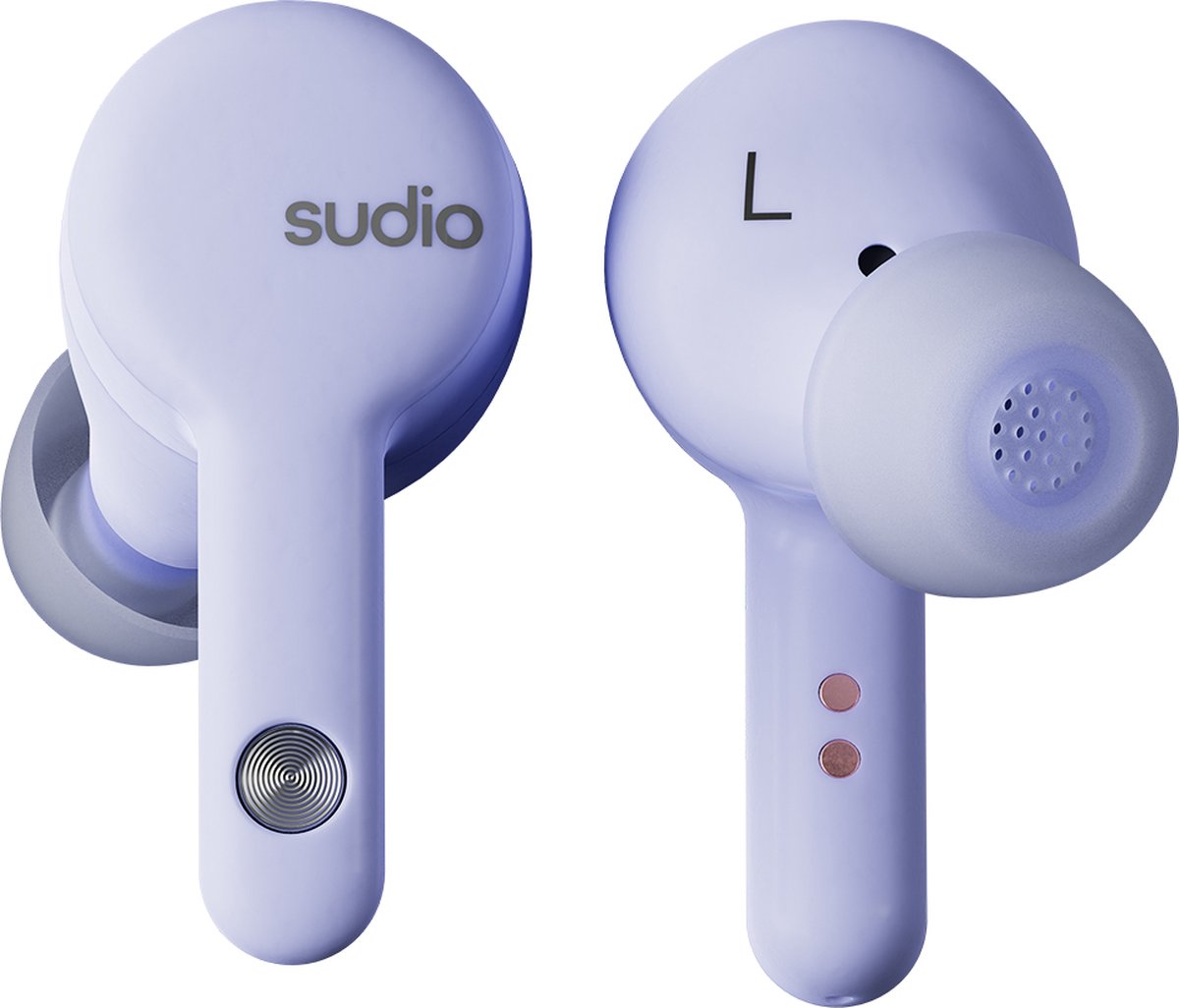 Sudio A2 in-ear true wireless earphones - draadloze oordopjes - met active noice cancellation (ANC) - paars