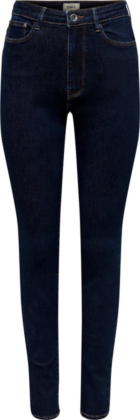 Only Jeans Onliconic Hw Sk Long Ank Dnm Noos 15247810 Dark Blue Denim Dames Maat - W25 X L32