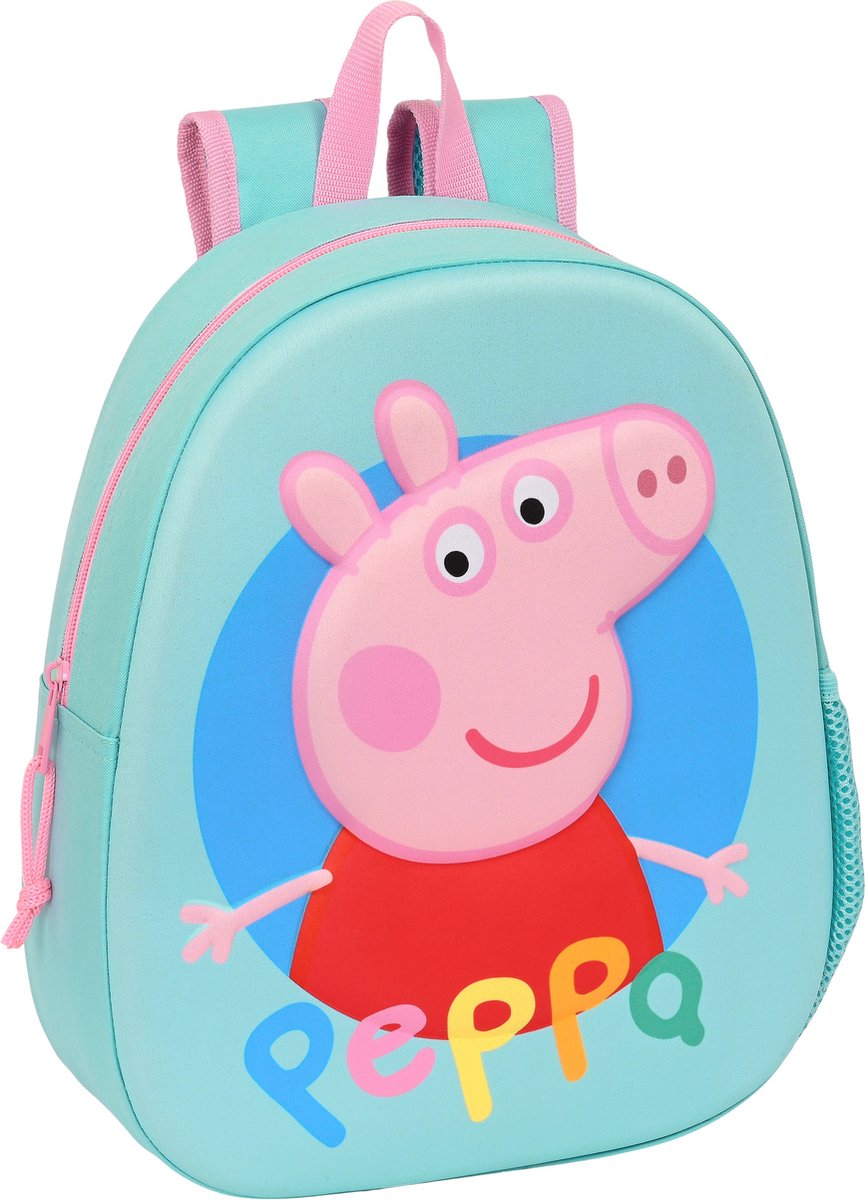 Peppa Pig Rugzak, 3D - 35 x 27 x 10 cm - Polyester