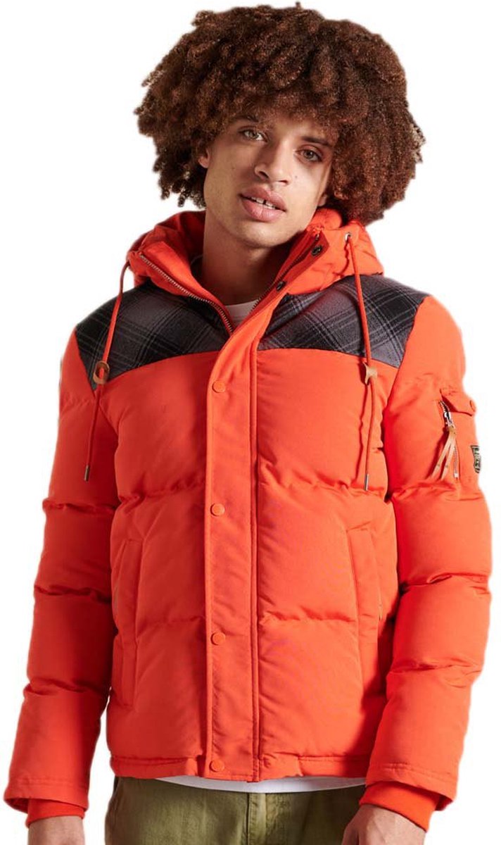 Superdry Quilted Everest Jas XL Man Oranje