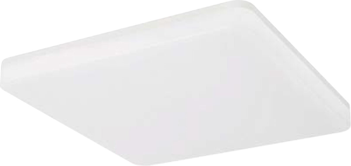 LED Plafondlamp - Plafondverlichting - Badkamerlamp - Opbouw Vierkant 15W - Waterdicht IP54 - Helder/Koud Wit 6400K - Mat Wit - Kunststof
