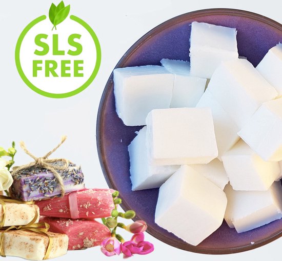 2kg Base De Savon Glycérine Au Beurre De Karité Blanc Sans SLS - Melt And Pour