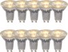 Lucide MR16 * 10 - Led lamp - Ø 5 cm - LED - GU10 - 10x5W 2700K - Transparant - Set van 10