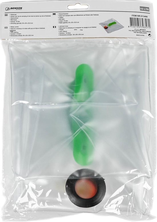 Benson Waterzak - opvouwbaar - 10 L - Kunststof - met kraantje - Jerrycan van Benson — afbeelding 5