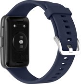 Bracelet Convient pour Huawei Watch Fit 2 Bracelet en Siliconen résistant avec trous - Bleu nuit