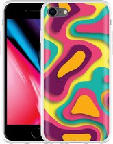 iPhone 8 Hoesje Retro Colors - Designed by Cazy