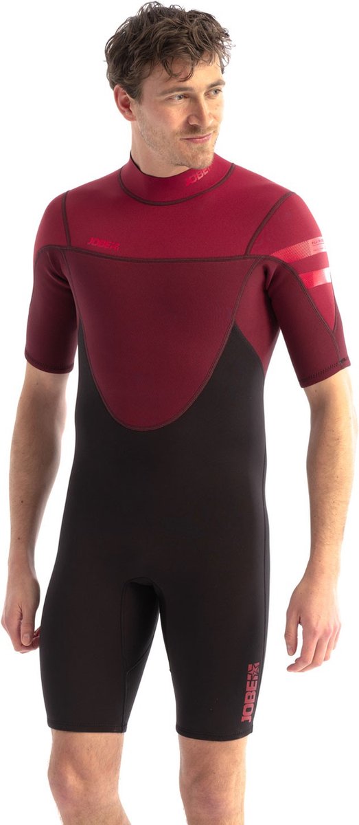 2025 Jobe Heren Perth 3/2mm Rug Ritssluiting Shorty Wetsuit -
