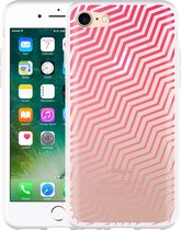 iPhone 7 Hoesje Wavy Pink - Designed by Cazy