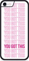 iPhone 8 Hardcase hoesje You Got This - Designed by Cazy