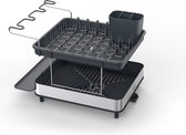 Joseph Joseph Excel 2-Laags RVS Afdruiprek – Compact Droogrek met Glazenhouder & Bestekbak