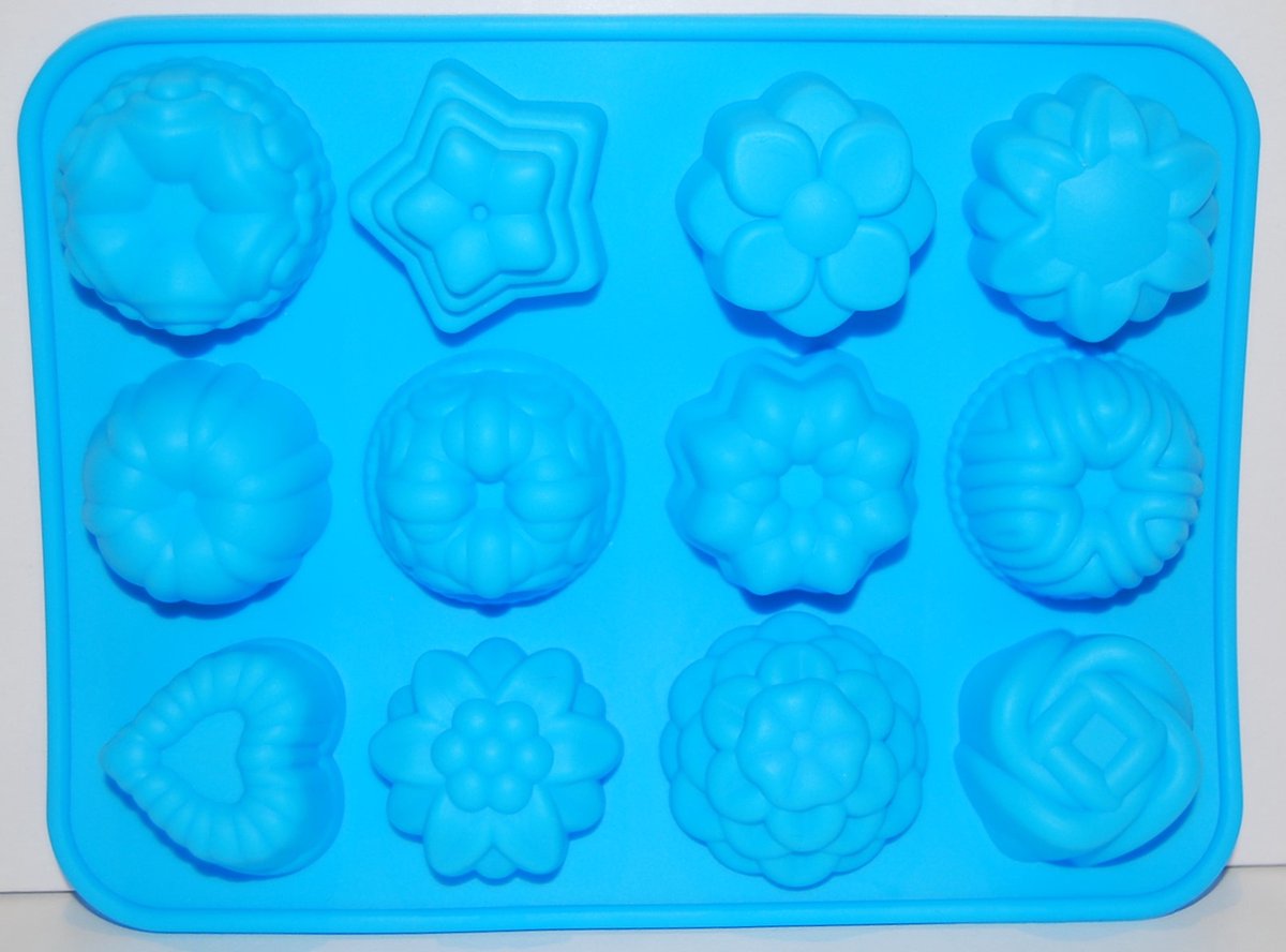 EIZOOK Silicone fruit bloem cake bak ijs vormen | Blauw