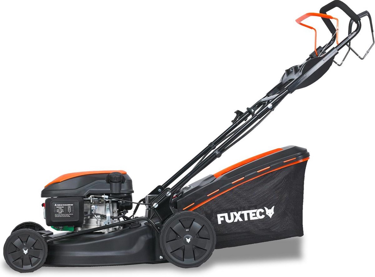 FUXTEC benzine grasmaaier RM5170ES met elektrische start – 51 cm maaibreedte, krachtige 4-takt OHV motor, centrale maaihoogteverstelling, opvangzak en mulchingfunctie voor middelgrote tuinen thumbnail 4