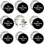 9 Boutons Bride to be et Het Bachelorette team noir et blanc - enterrement de vie de garçon - enterrement de vie de garçon - bouton - mariée à être - se marier