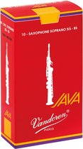 Vandoren Sopraan Saxofoon Java Red Rieten - 10 Stuks Verpakking - Dikte 2.0