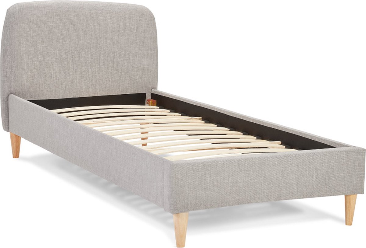 Maysun - 1 Persoons Bedframe DREAMS - Lichtgrijs 90X200cm