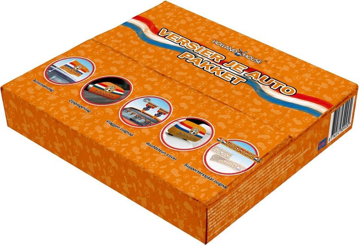 Auto Versiering Party Box Oranje - Vlaggen  - oranje - ONE