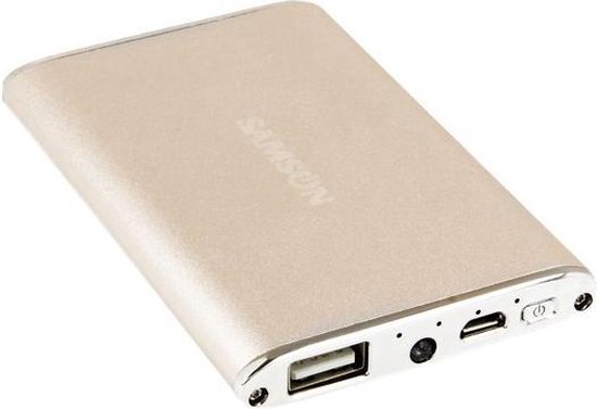 Bijna dood spelen begroting bol.com | Powerbank Externe Accu 3800 mAh Goud incl Micro USB Oplader