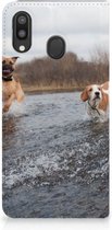 Geschikt voor Samsung Galaxy M20 Hoesje maken Honden Labrador
