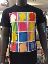 T Shirt Doctor Who Silhouette Grid