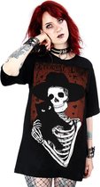 Restyle Dames Tshirt -S- Eternal Love Zwart