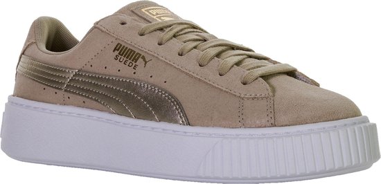 Puma Suede Platform Sneakers - Maat 41 - Vrouwen - licht bruin | bol.com