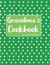 Grandma's Cookbook Green Polka Dot Edition