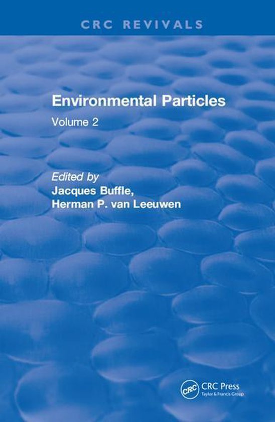 CRC Press Revivals - Revival: Environmental Particles (1993) - cover