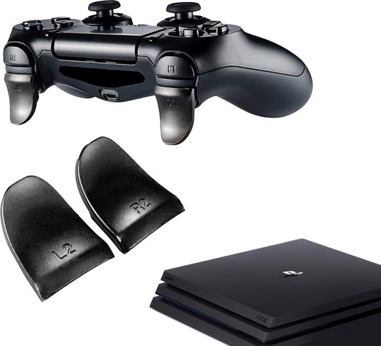 Gadgetpoint - Controller Triggers voor PS4, PlayStation 4 - Trigger Stops Buttons - R2 - L2 - Performance Gaming Accessoires - Zwart
