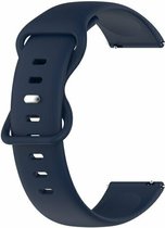By Qubix 20mm - Solid color sportband - Donkerblauw - Geschikt voor Huawei watch GT 2 (42mm) - Huawei watch GT 3 (42mm) - Huawei watch GT 3 Pro (43mm)