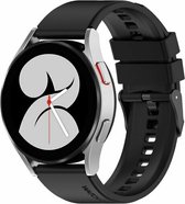 By Qubix 20mm - Siliconen gesp bandje - Zwart - Geschikt voor Huawei watch GT 2 (42mm) - Huawei watch GT 3 (42mm) - Huawei watch GT 3 Pro (43mm)