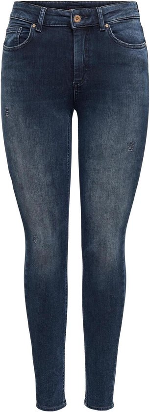 Only Jeans Onlblush Mid Skinny Dnm Rea409 Noos 15318738 Blue Black Dames Maat - W25 X L30