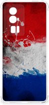 Telefoon Hoesje Geschikt voor Xiaomi Poco F5 Pro Leuk Hoesje met transparante rand Nederlandse Vlag