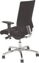 Schaffenburg Office Furniture Chaise de bureau 045 est dos noir maille noire chrome alu