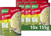 Knorr Spaghetteria Pastagerecht - Al Pesto - smakelijke maaltijd zonder toegevoegde smaakversterkers, kunstmatige kleurstoffen en conserveermiddelen - 10 x 155 g