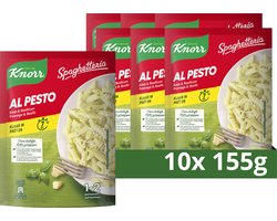 Knorr Spaghetteria Pastagerecht - Al Pesto - 10 x 155 g - Voordeelverpakking