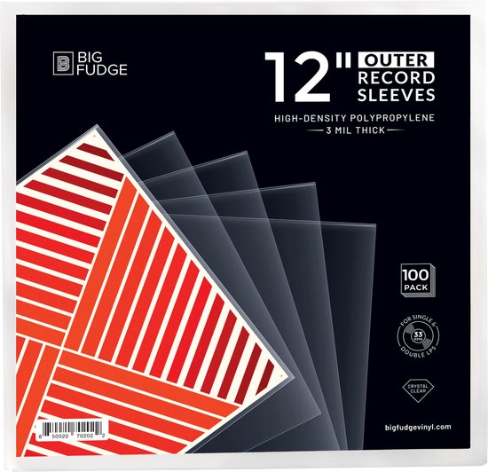 Pochette antistatiques pour disque vinyle 7″ (paquet de 100)