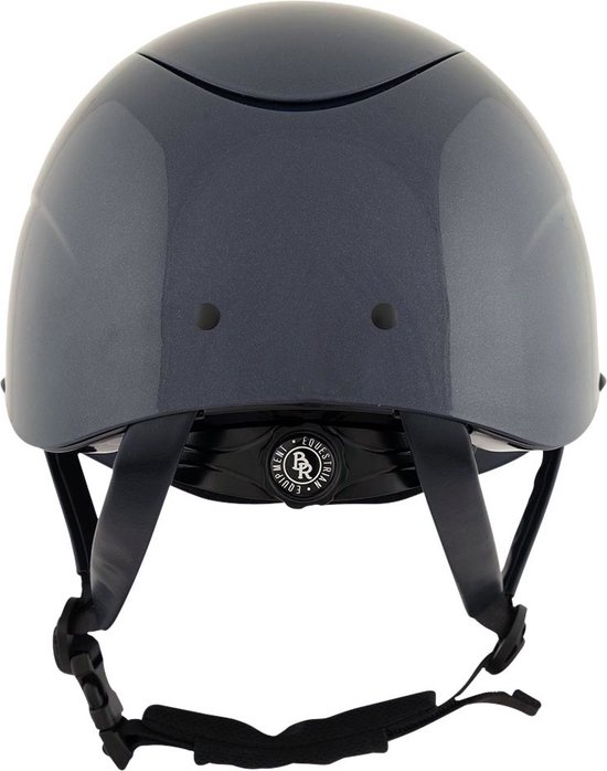 BR Casque d'équitation Theta Plus Peint Marine/Gunmetal - 58/60