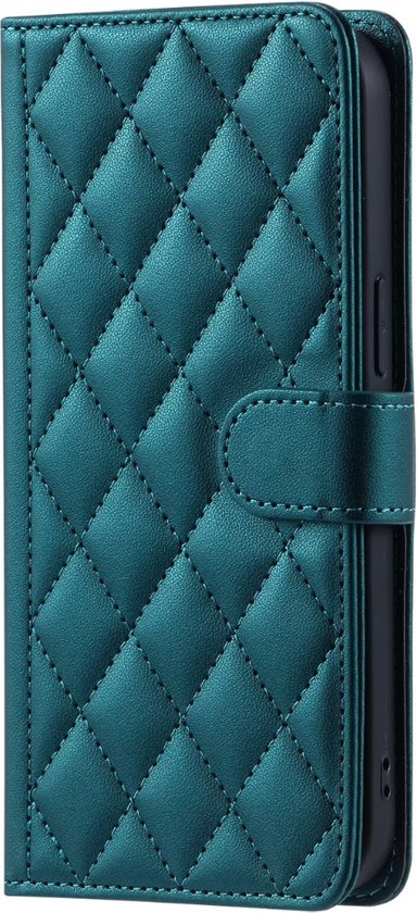 Étui adapté pour iPhone 12 Pro Max - Bookcase - Porte-cartes - Cordon - Simili cuir - Vert