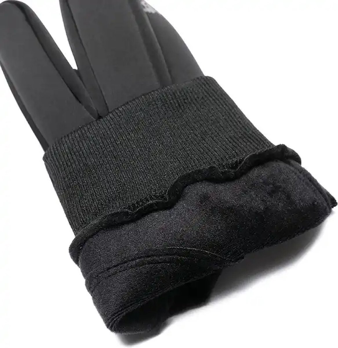 Antislip Winter Handschoenen - Touchscreen - Fietsen - Outdoor - Sporten - Wind en Water - One size - Zwart van Chibaa — cadeau in Mode & Accessoires - foto 3