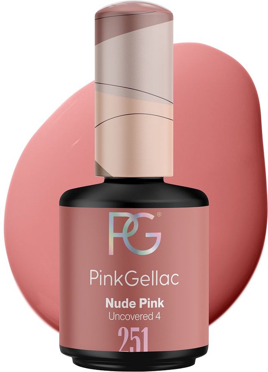 Pink Gellac Roze Gellak Nagellak 15ml - Gel Nails - Gelnagel Producten - Gel lak - 251 Nude Pink