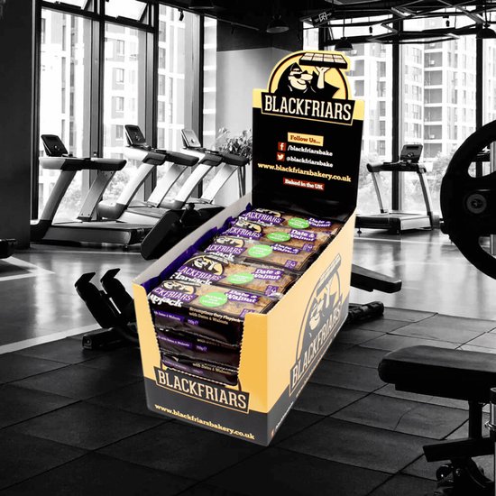 Blackfriars Flapjacks (25x110g) Date & Walnut - Repen - Energie repen — afbeelding 4