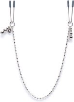 Fifty Shades At My Mercy - Tepelklemmen Met Ketting - Zilver