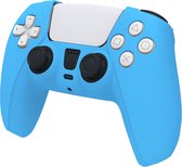 Siliconen Softcase Cover geschikt voor Playstation 5 DualSense Controller - Joystick | Compleet 360 graden beschermhoes - case - skin - behuizing | Blauw TP5-0512