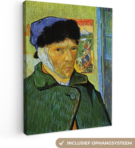 Tableau Peinture sur Toile Autoportrait à l'Oreille Bandée - Vincent van  Gogh -... | bol
