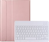 Case2go - Bluetooth Toetsenbordcase voor Samsung Galaxy Tab A9 Plus (2023) - QWERTY Keyboard case - Rose Goud