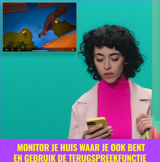 WiZ Slimme Buiten Camera – Live Stream, Tweeweg Audio, Bewegings- En Geluidsmeldingen, Koppelbaar Met WiZ Lampen – Nachtzicht